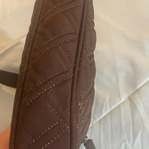 Vera Bradley Dark Brown Quilted Shoulder Bag - Picture 3 of 8